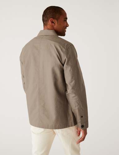 Easy Iron Linen Blend Overshirt 6 of 6