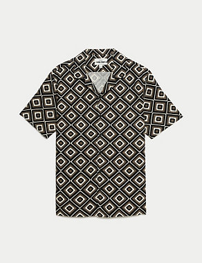 Easy Iron Linen Blend Printed Shirt Image 2 of 7