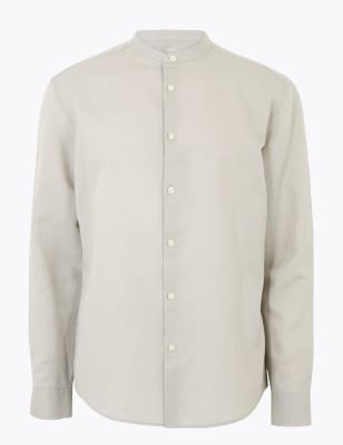 Grandad deals collar shirt