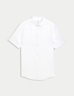 Easy Iron Linen Rich Shirt Image 2 of 5
