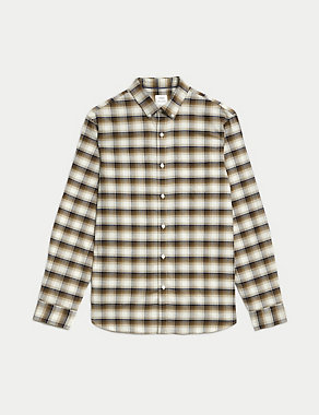 Easy Iron Pure Cotton Check Oxford Shirt | M&S Collection | M&S