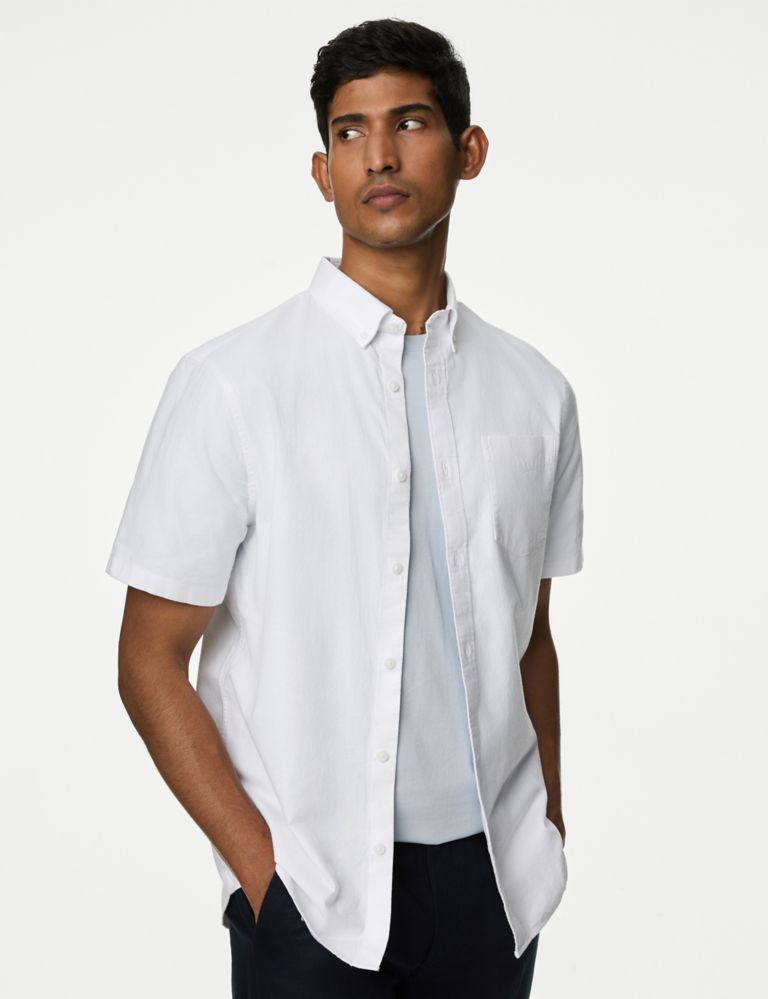Easy Iron Pure Cotton Oxford Shirt 4 of 5