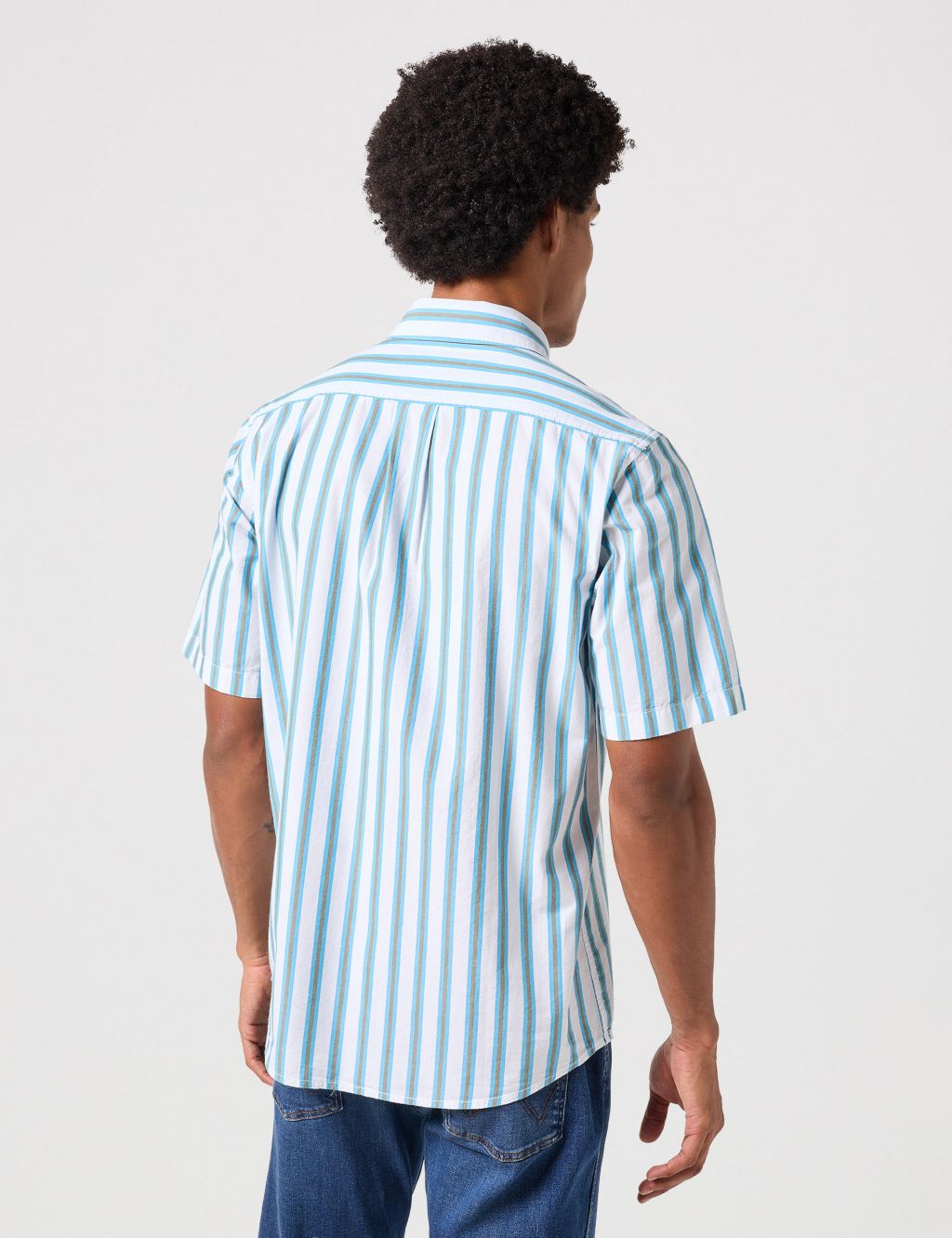 Easy Iron Pure Cotton Striped Shirt 2 of 5