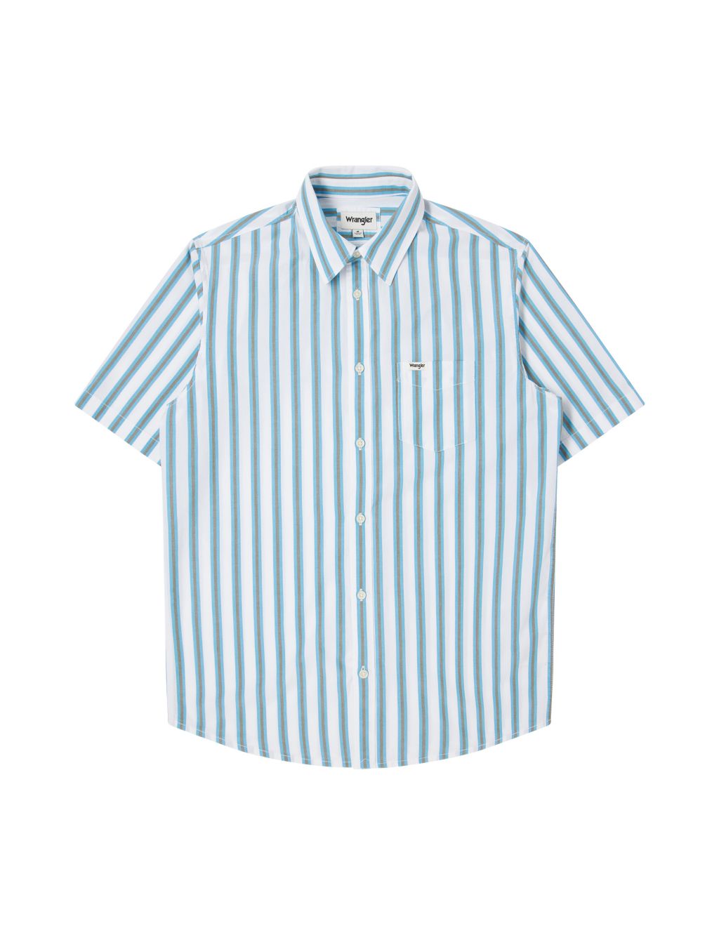 Easy Iron Pure Cotton Striped Shirt 1 of 5