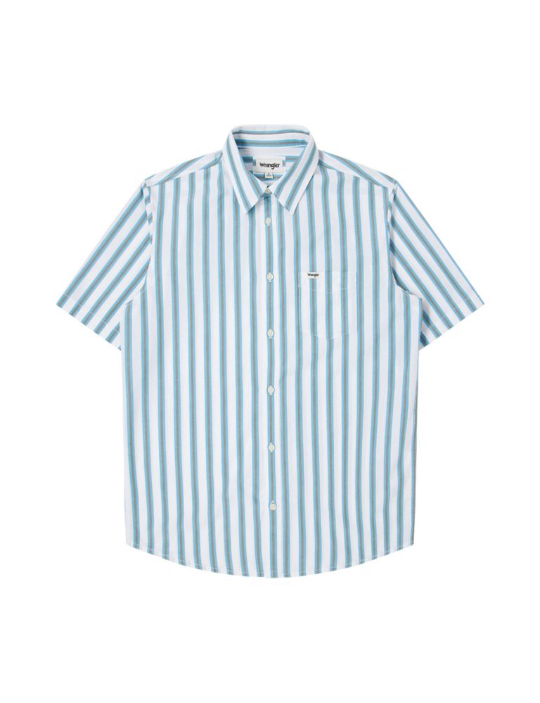 Easy Iron Pure Cotton Striped Shirt 2 of 5