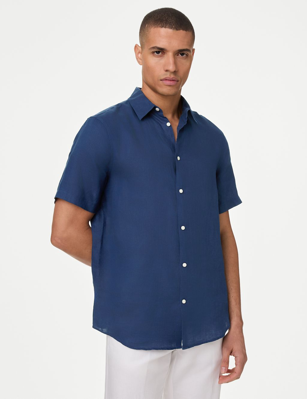 Easy Iron Pure Linen Shirt 4 of 5
