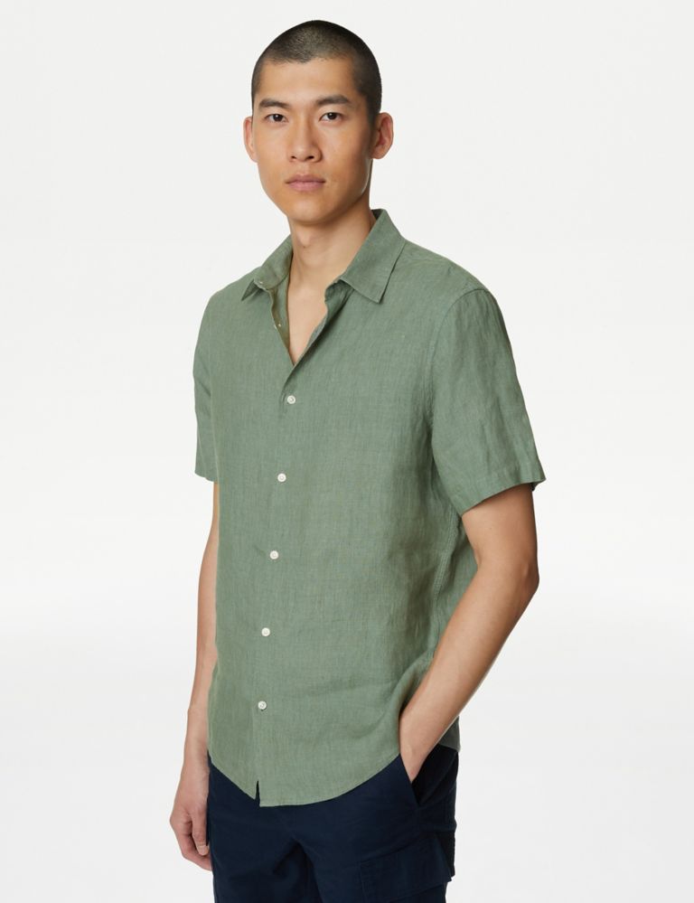 Easy Iron Pure Linen Shirt 4 of 5