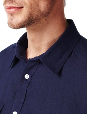 Blue harbour deals linen shirts