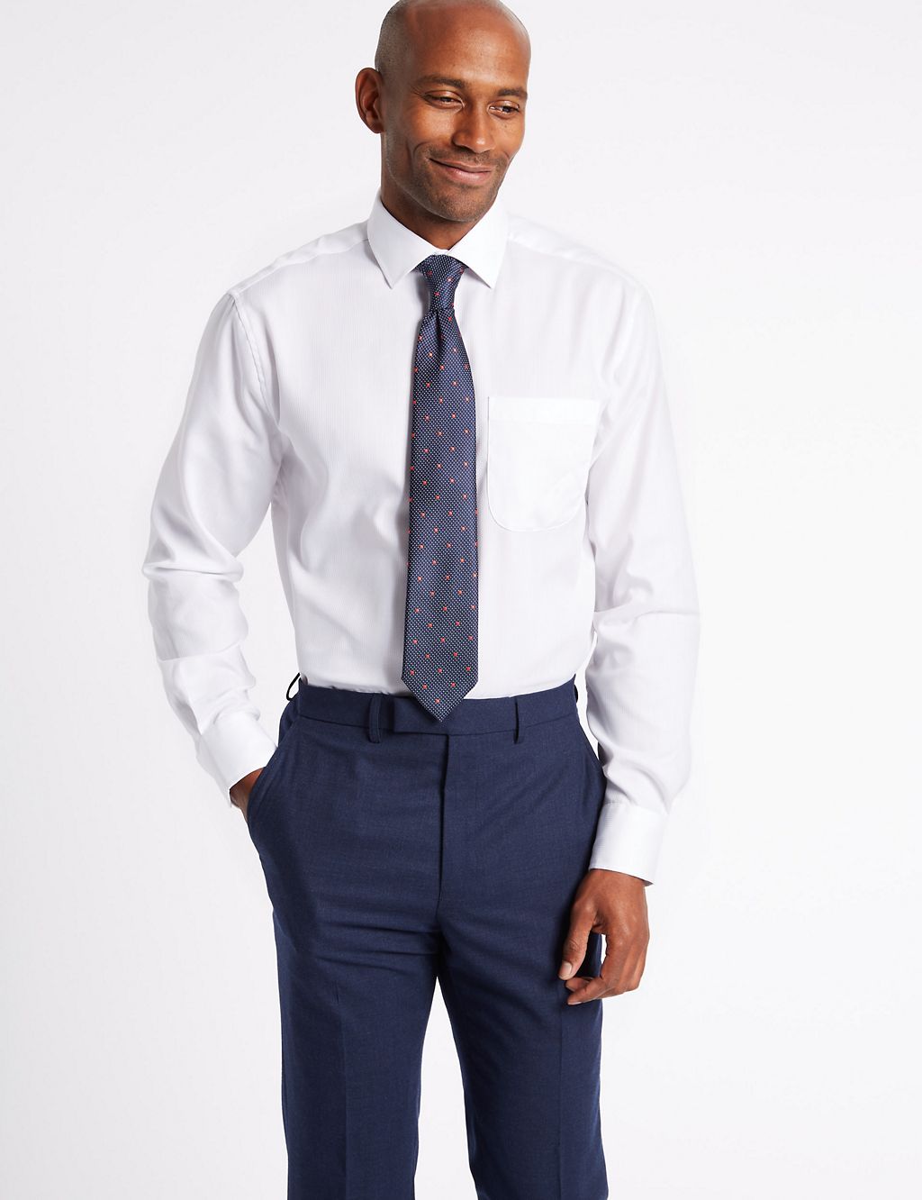 Easy to Iron Regular Fit Shirt with Tie 3 of 5