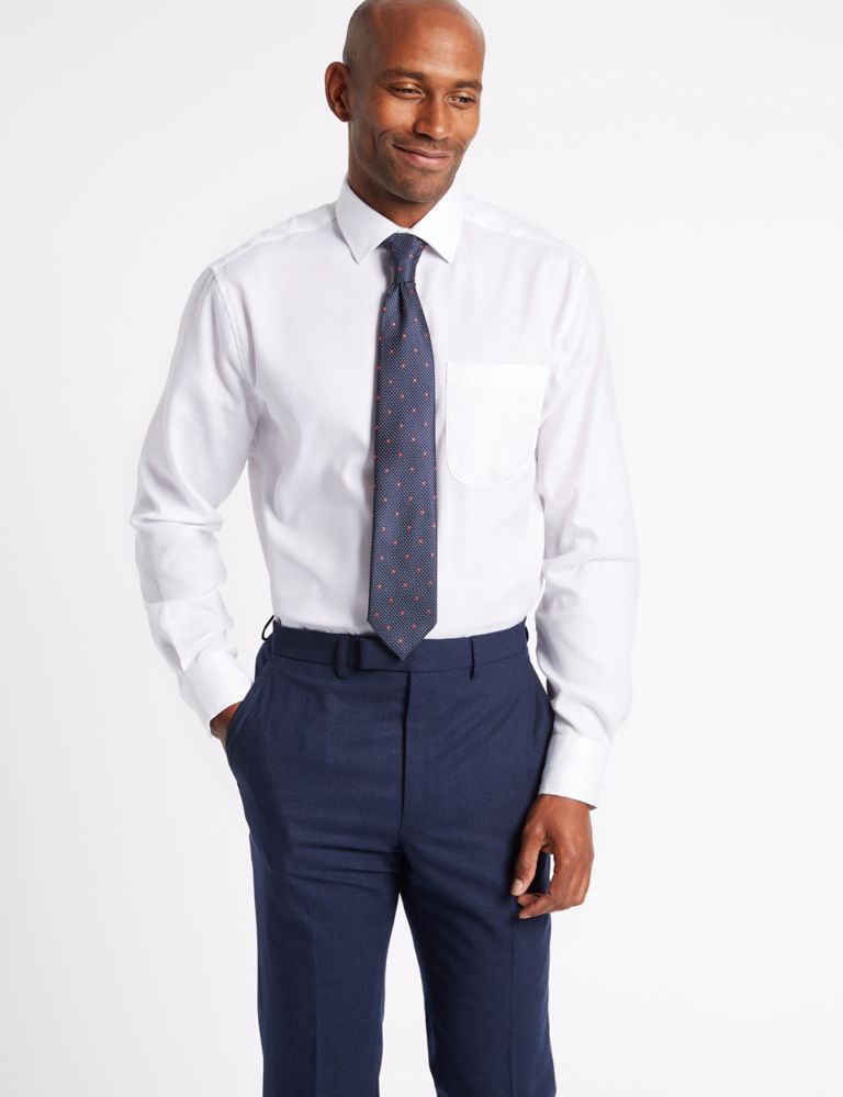 Easy to Iron Regular Fit Shirt with Tie 1 of 5