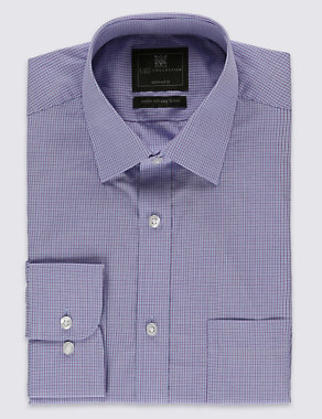 Easy to Iron Tailored Fit Shirt with Pocket Image 2 of 4