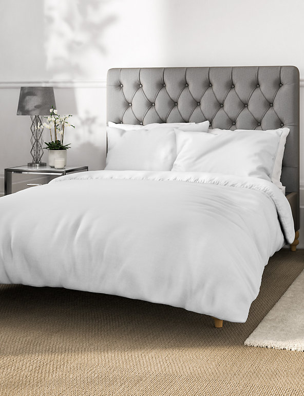 Easycare Percale Duvet Cover M S, How To Put Cover On Double Duvet