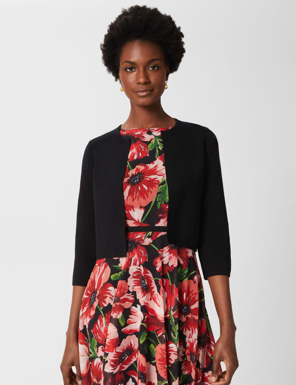 Black short discount cardigan for dresses