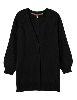Edge to Edge Longline Cardigan with Wool Image 2 of 8