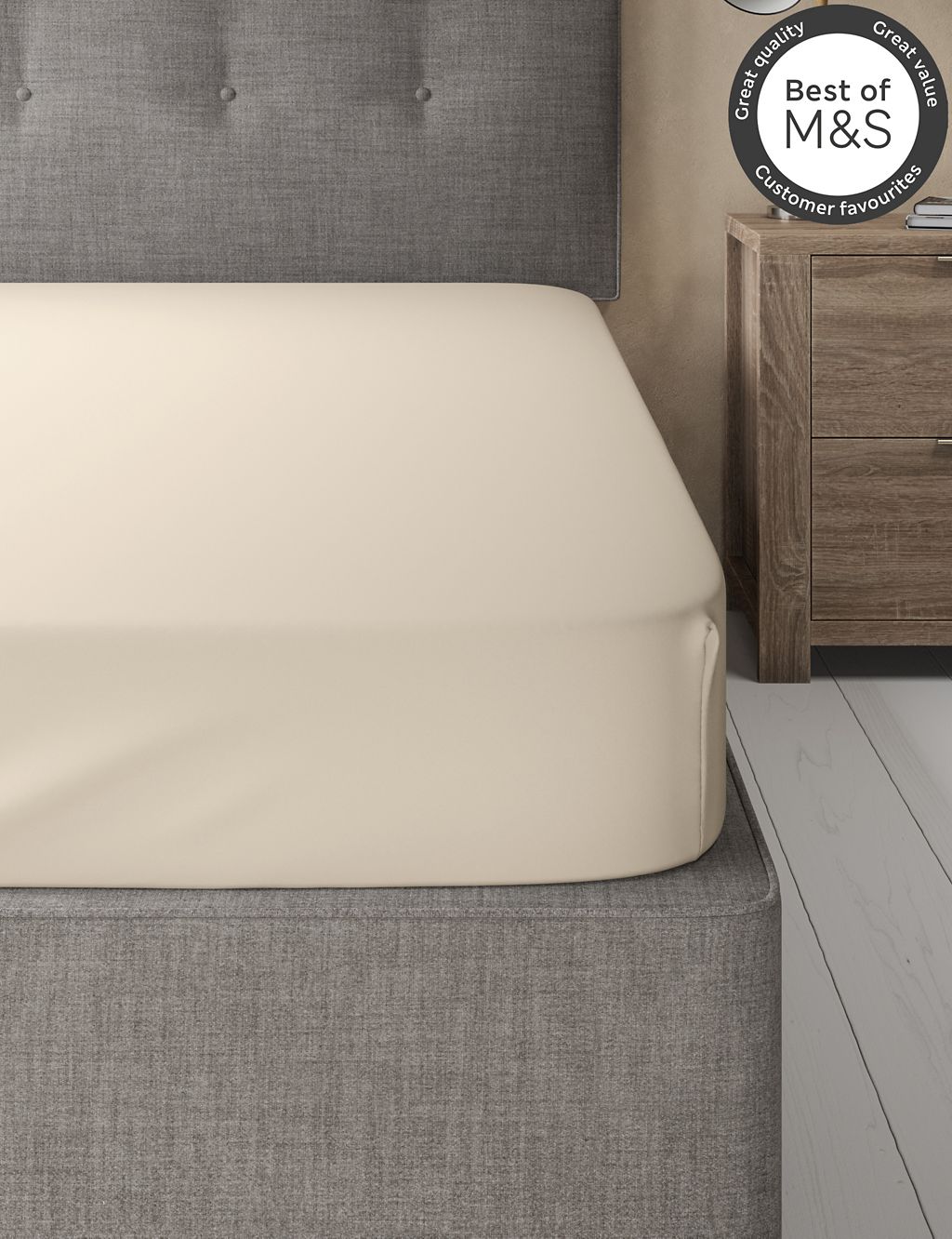 Egyptian Cotton 230 Thread Count Fitted Sheet 1 of 2