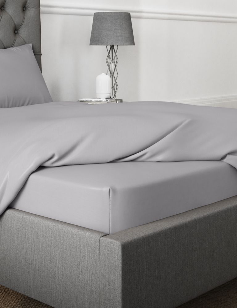 Egyptian Cotton 400 Thread Count Deep Fitted Sheet 1 of 3