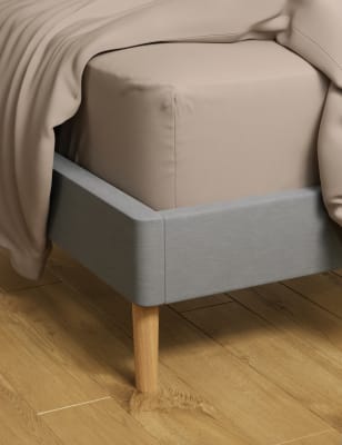 Egyptian Cotton 400 Thread Count Extra Deep Fitted Sheet Image 2 of 3