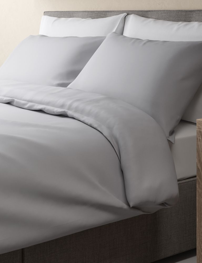 Egyptian Cotton Sateen 400 Thread Count Duvet Cover 2 of 2