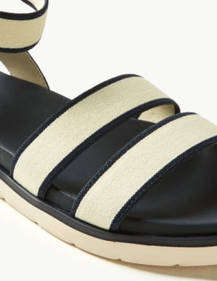 Elastic ankle 2024 strap sandals