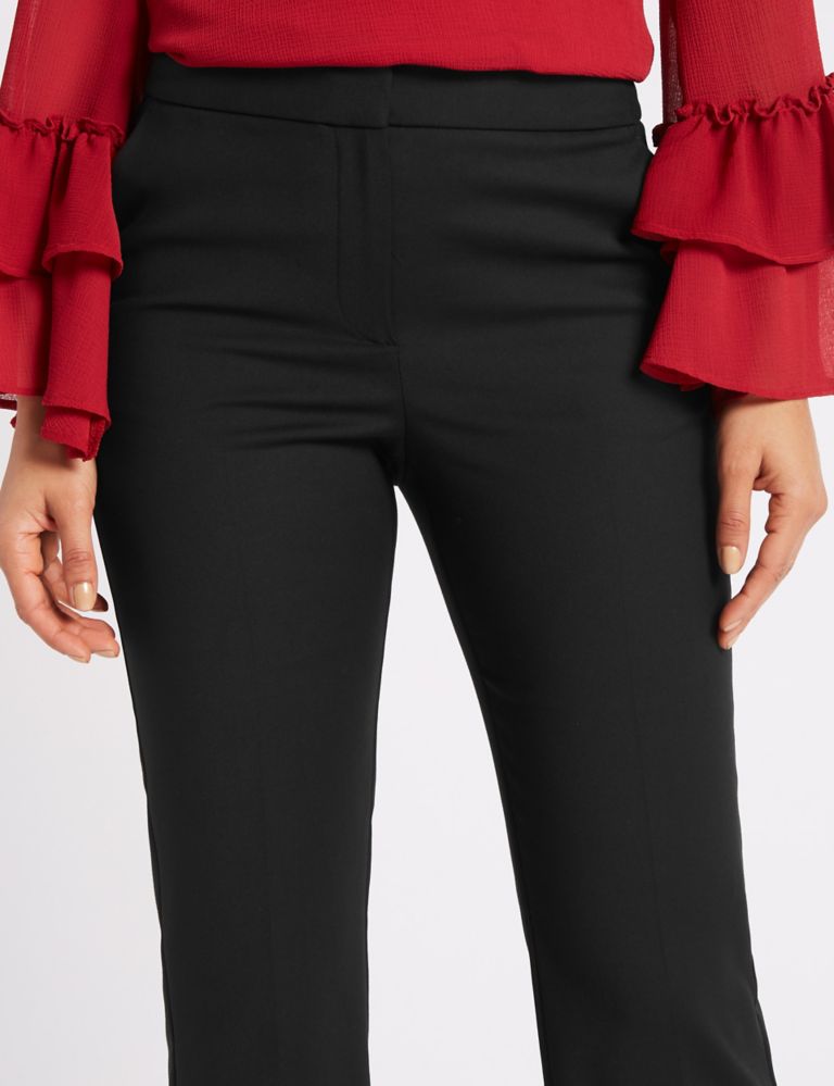 Elastic Back Cropped Straight Leg Trousers 5 of 6