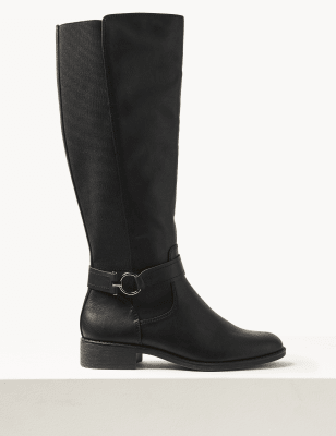 block heel long boots