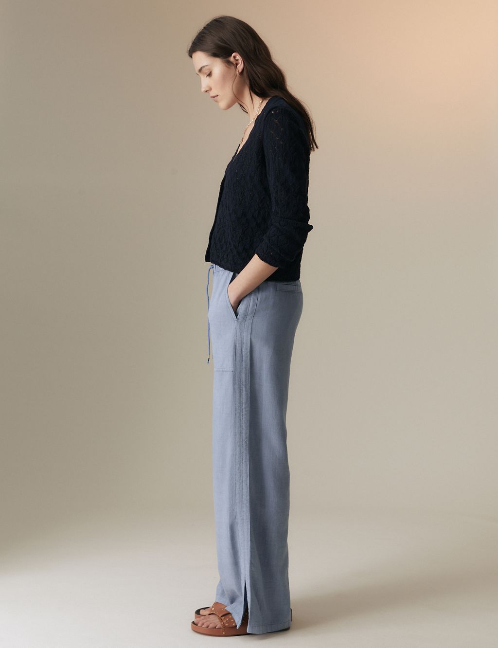 Elasticated Waist Drawstring Trousers 2 of 6