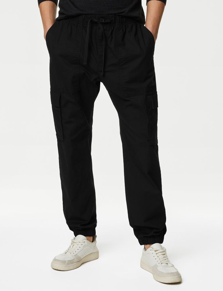 Elasticated Waist Ripstop Cargo Trousers 1 of 6