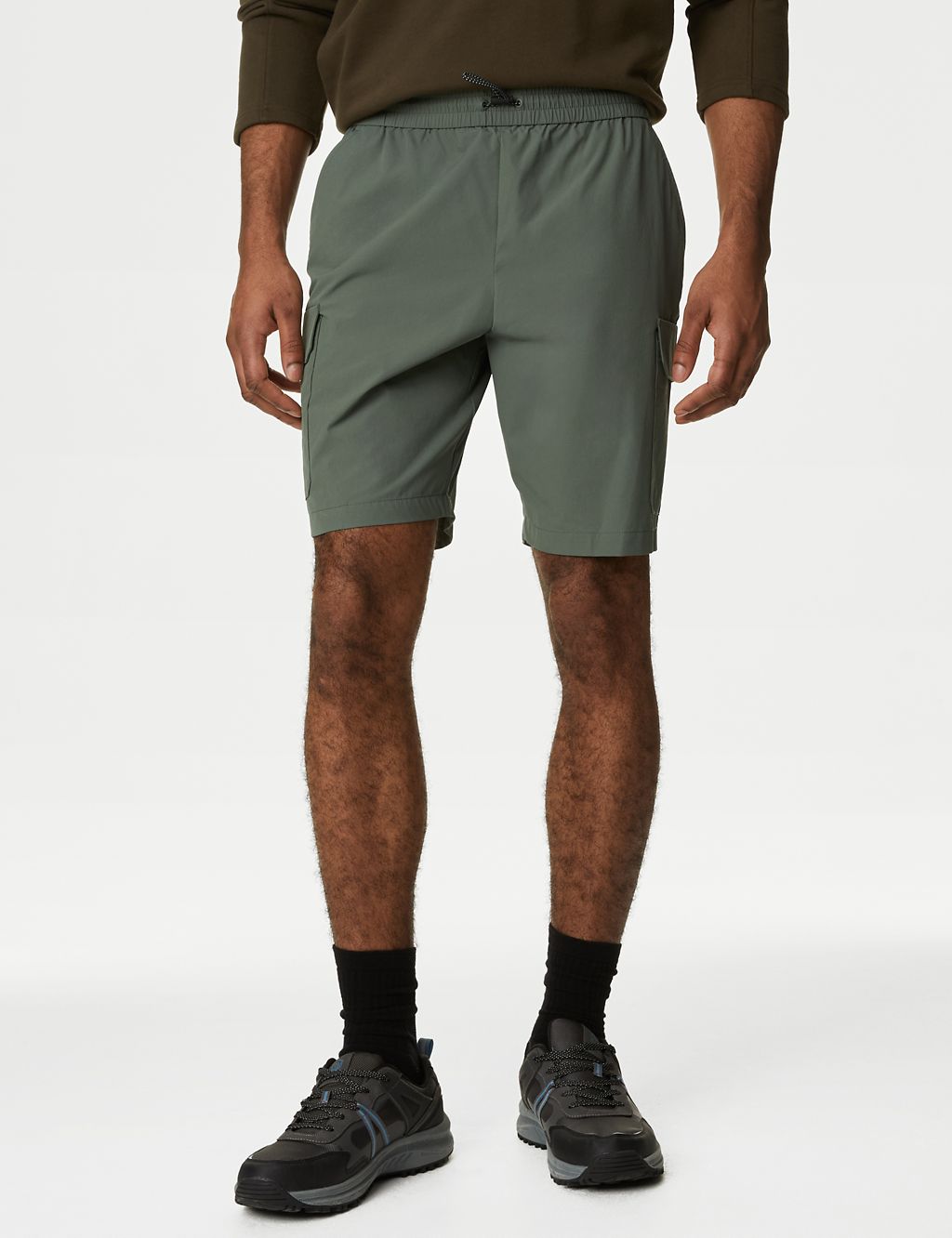 Elasticated Waist Stretch Cargo Shorts with Stormwear™ 7 of 7