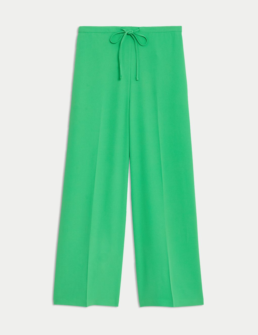 Elasticated Waist Wide Leg Cropped Trousers 1 of 6