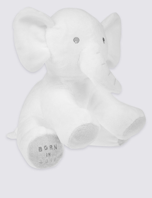 Elephant Large Christening Soft Toy Image 1 of 2