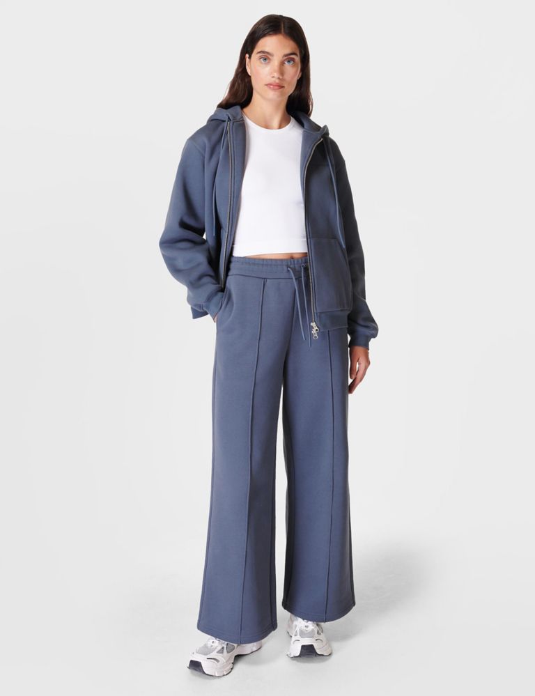 Elevated Cotton Rich Wide Leg Joggers 2 of 5