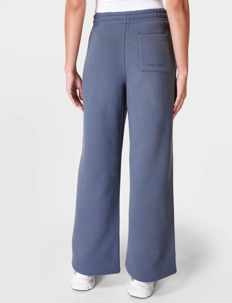 Elevated Cotton Rich Wide Leg Joggers 5 of 5