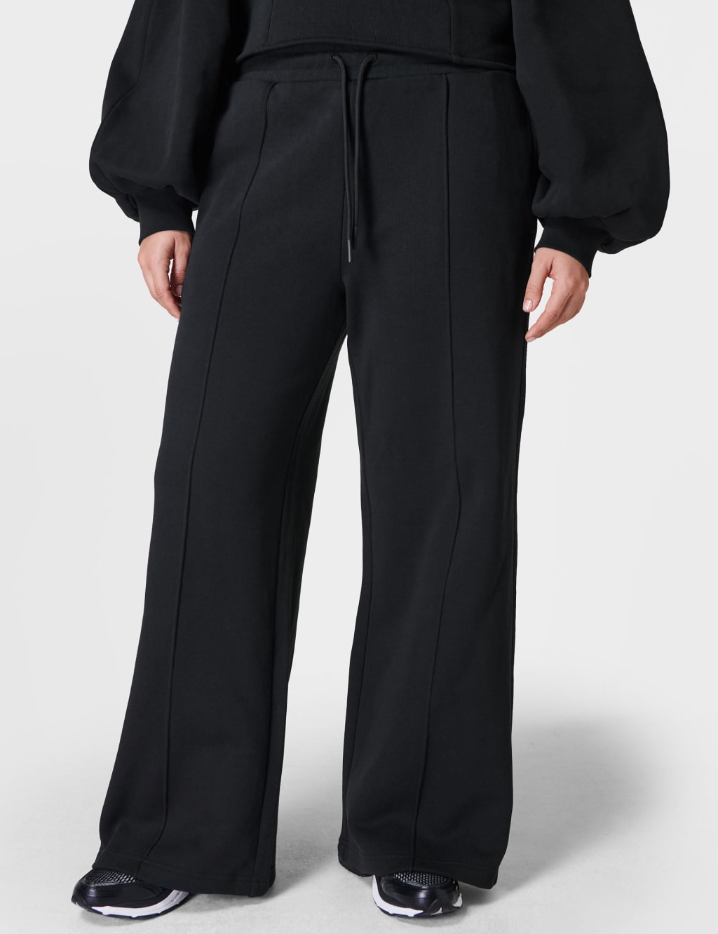 Mid rise sweater knit joggers sales