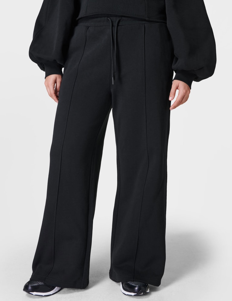 Elevated Cotton Rich Wide Leg Joggers Sweaty Betty M S