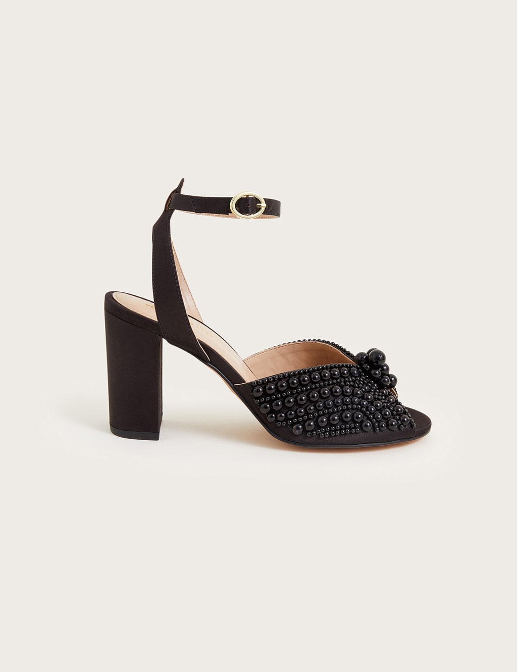 Embellished Ankle Strap Block Heel Sandals Monsoon M&S