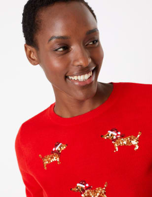 marks and spencer christmas jumper womens
