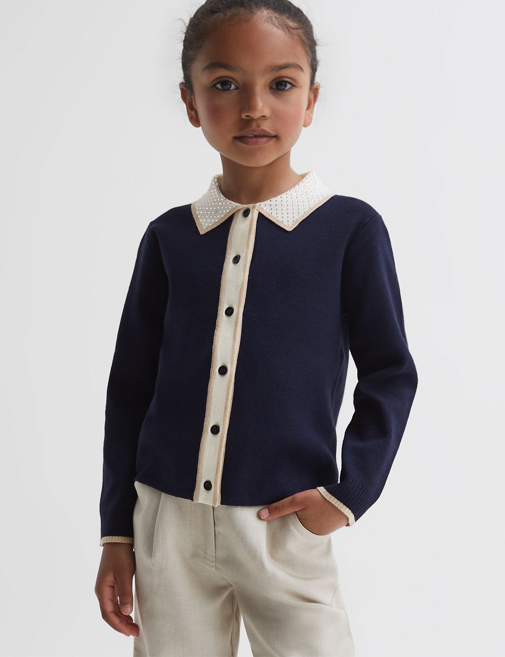 Embellished Knitted Cardigan (4-14 Yrs) 3 of 5