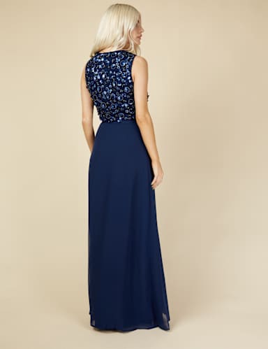 Embellished Maxi Wrap Bridesmaid Dress 5 of 5