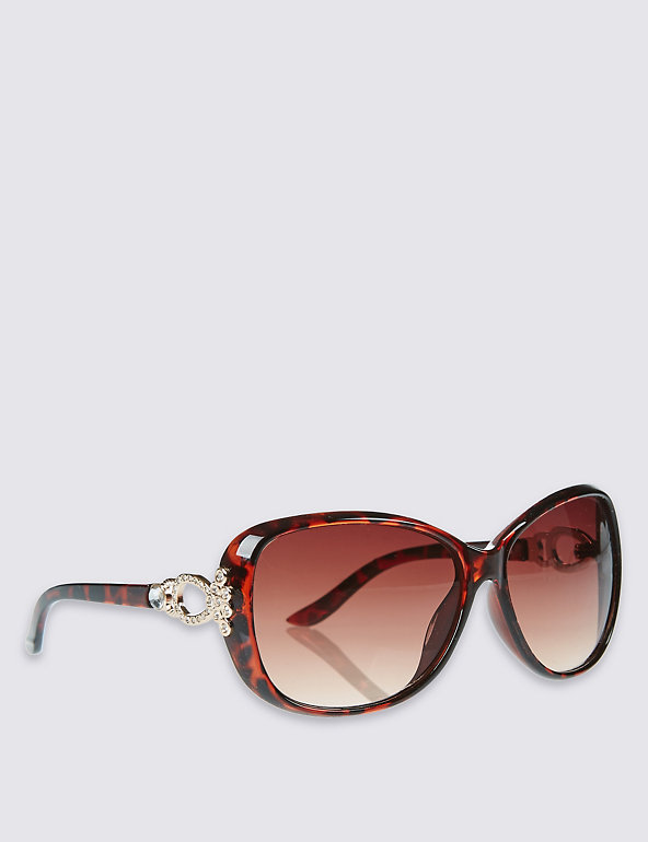 Embellished Oversized Sunglasses Image 1 of 2