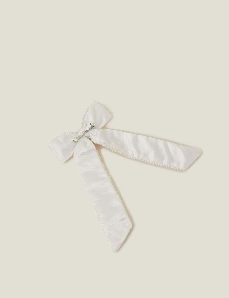 Paris Pearl Bow Hair Clip main image 0