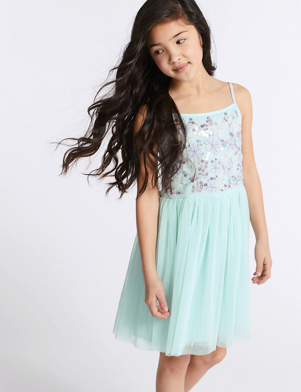 Embellished Pleated Dress (3-16 Years) 3 of 5