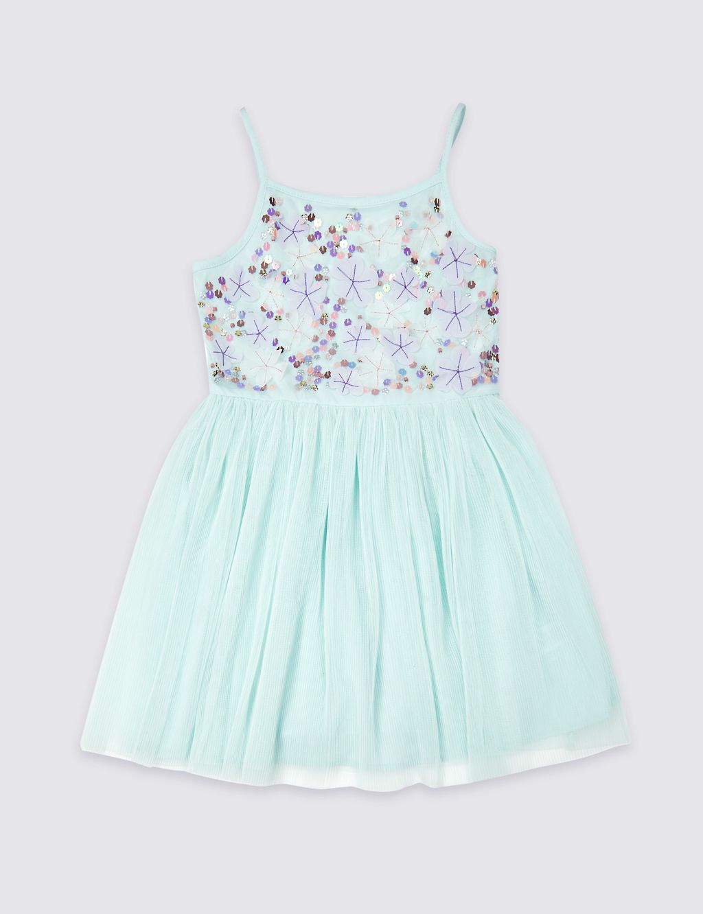 Embellished Pleated Dress (3-16 Years) 1 of 5