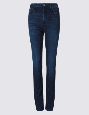 roma rise slim leg jeans