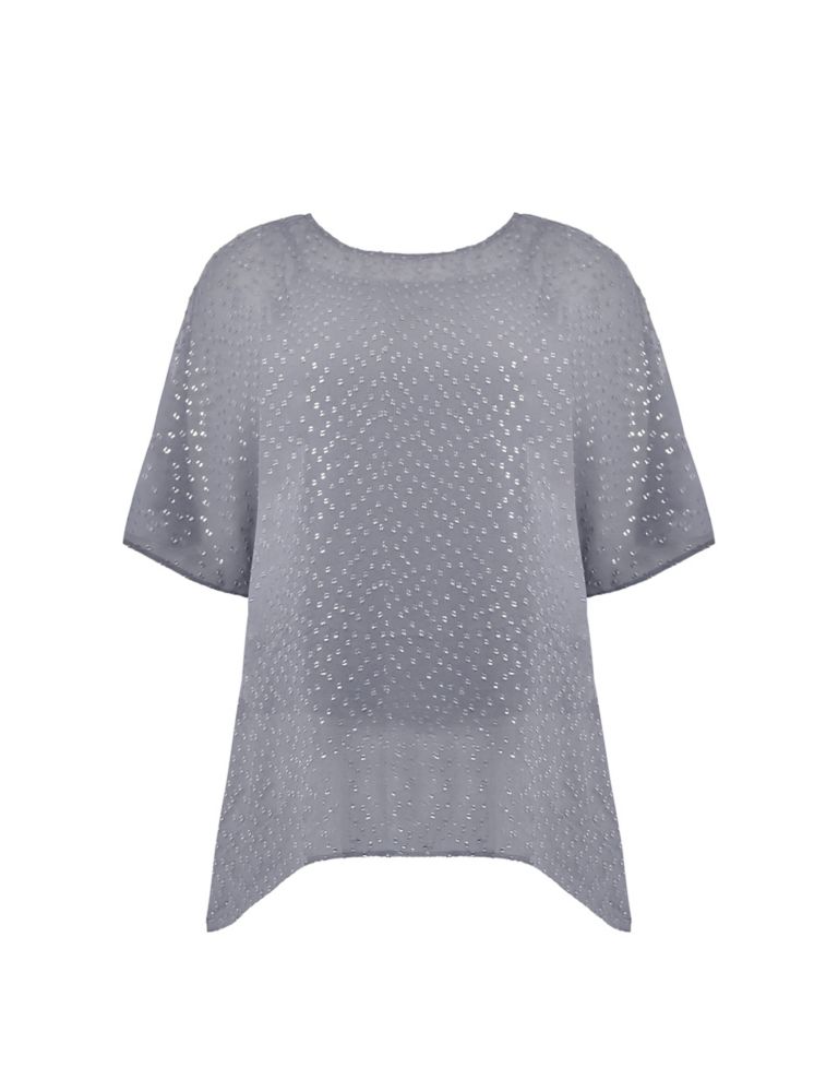 Embellished Round Neck Relaxed Blouse 2 of 4