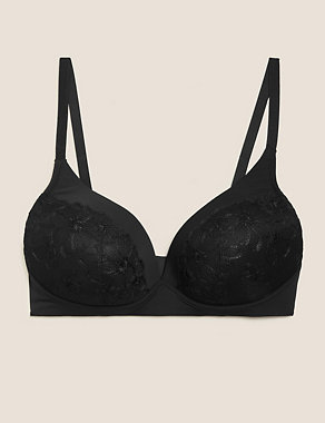 Embrace Embroidered Non Wired Plunge Bra A-E Image 2 of 7