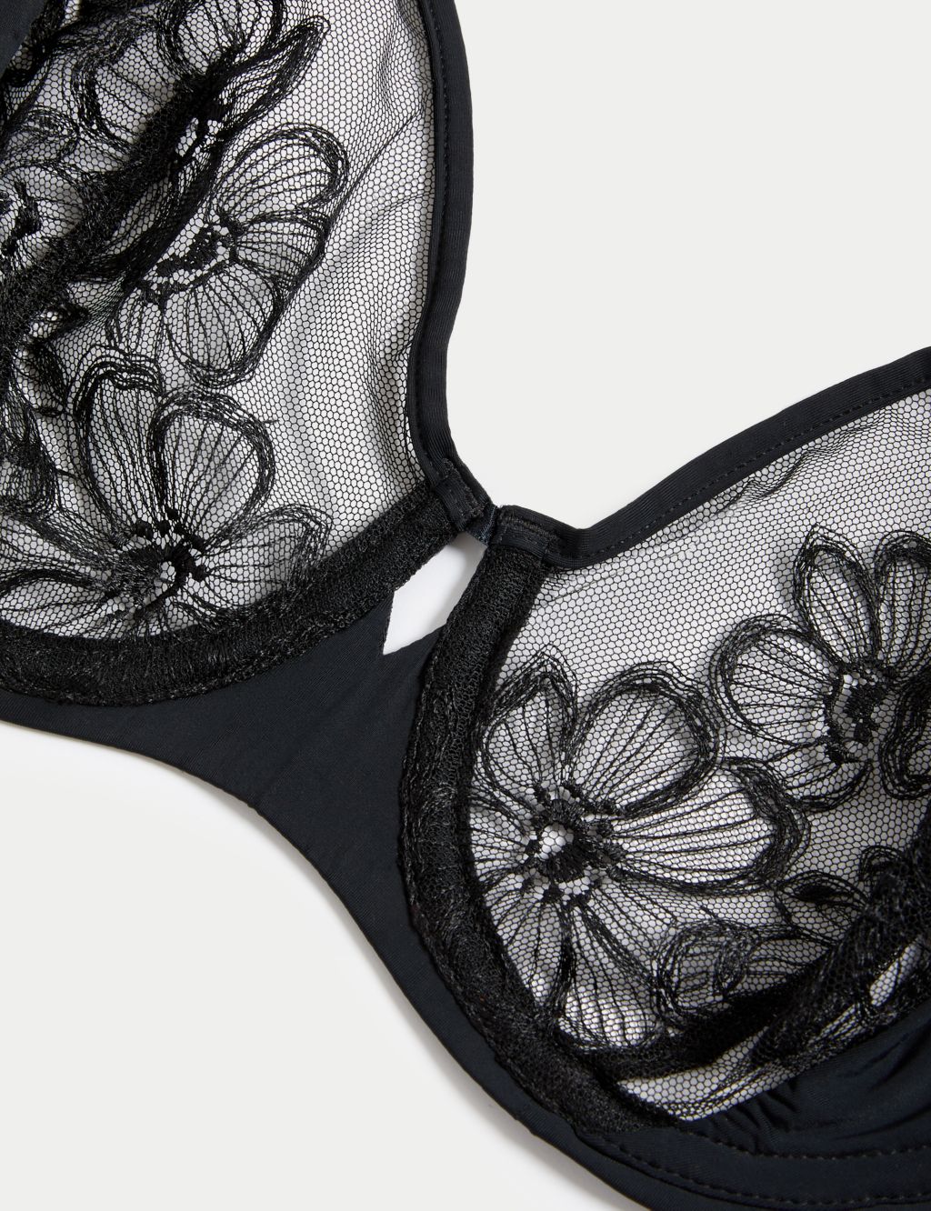 Embrace Embroidered Wired Full Cup Bra A-E, M&S Collection