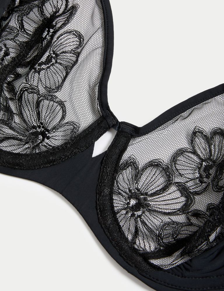 Strapless Bra Unpadded Underwired M&S Collection Luxury Embroidery