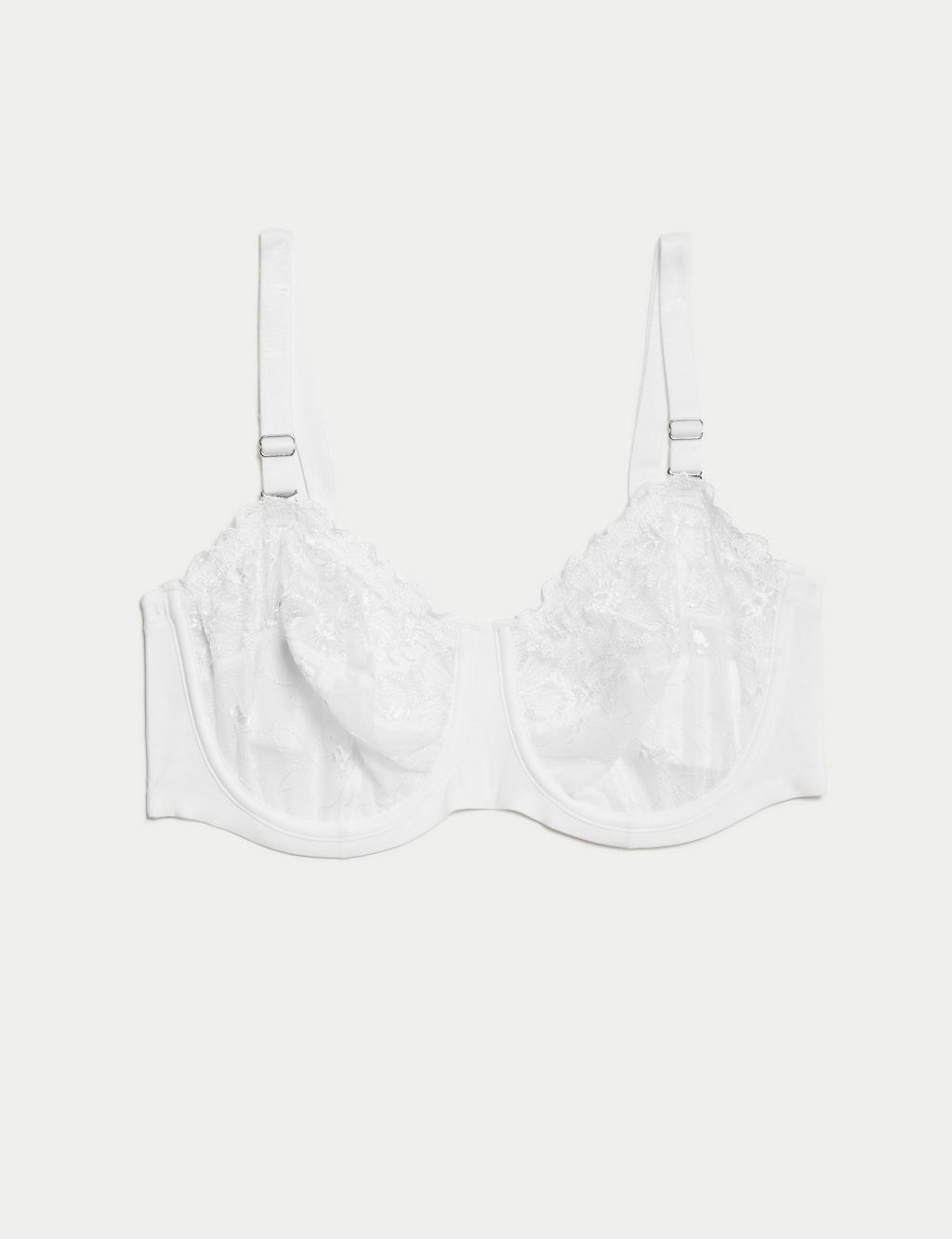 Embrace Embroidered Wired Strapless Bra F-H 1 of 9