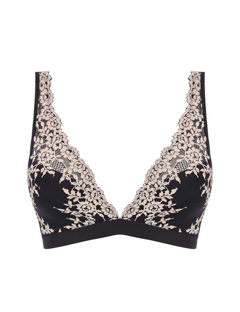 Embrace Floral Lace Non Wired Plunge Bra, Wacoal