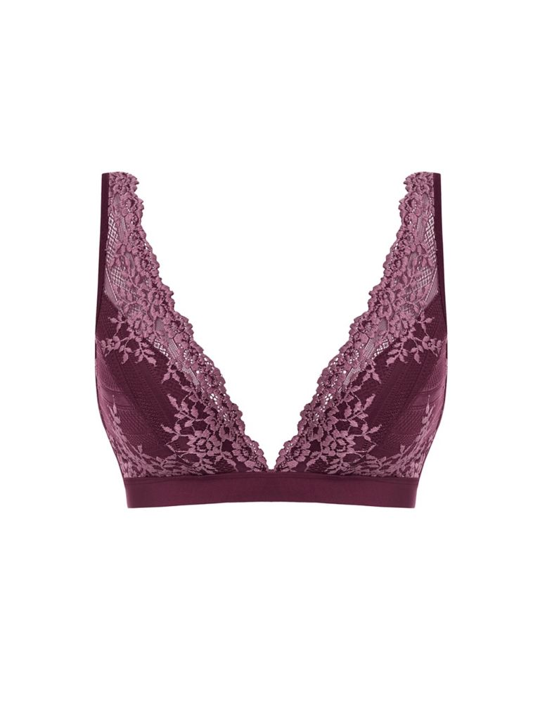 Embrace Floral Lace Non Wired Plunge Bra 2 of 4